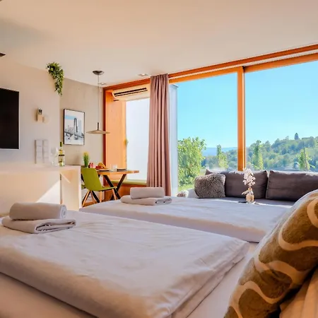 Apartmán Vineyard View Retreat - Terrace, Infinity Pool & Sauna Obegg